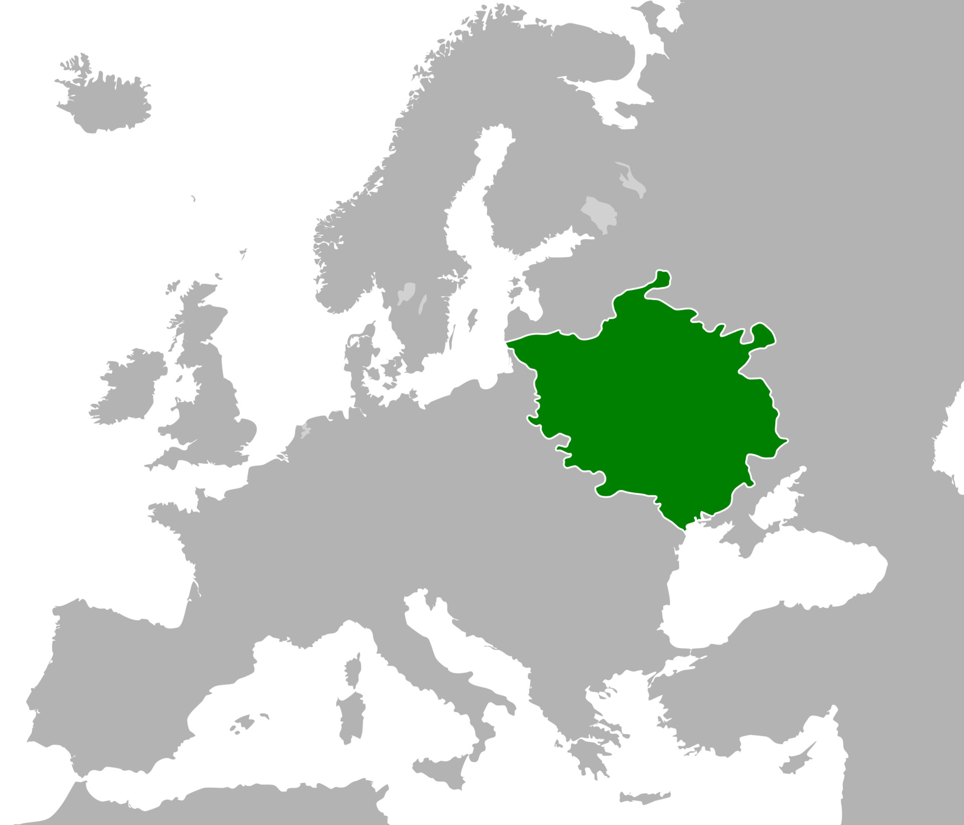The Grand Duchy of Lithuania at its greatest extent, 1430.